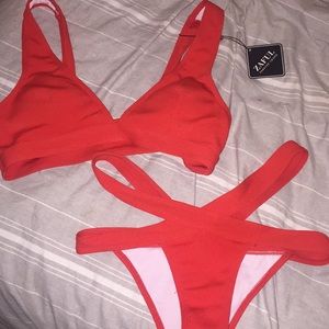 Zaful NWT red bikini